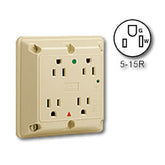 Leviton 8480-IG Hospital Grade/Isolated Ground Surge Protective Four-In-One 15A/125V Receptacle